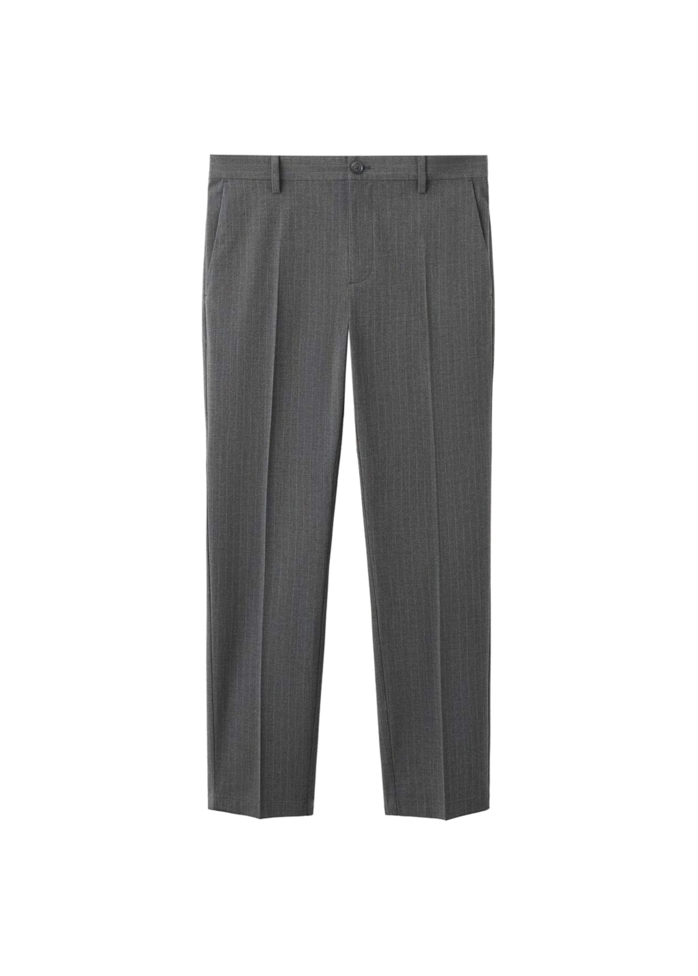 

MANGO MAN Брюки 'Johan' с обычной складкой, серые, темно-серые