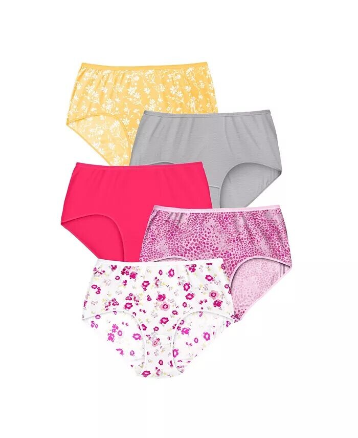 

Хлопковые трусы больших размеров (5 шт.) Comfort Choice, розовый