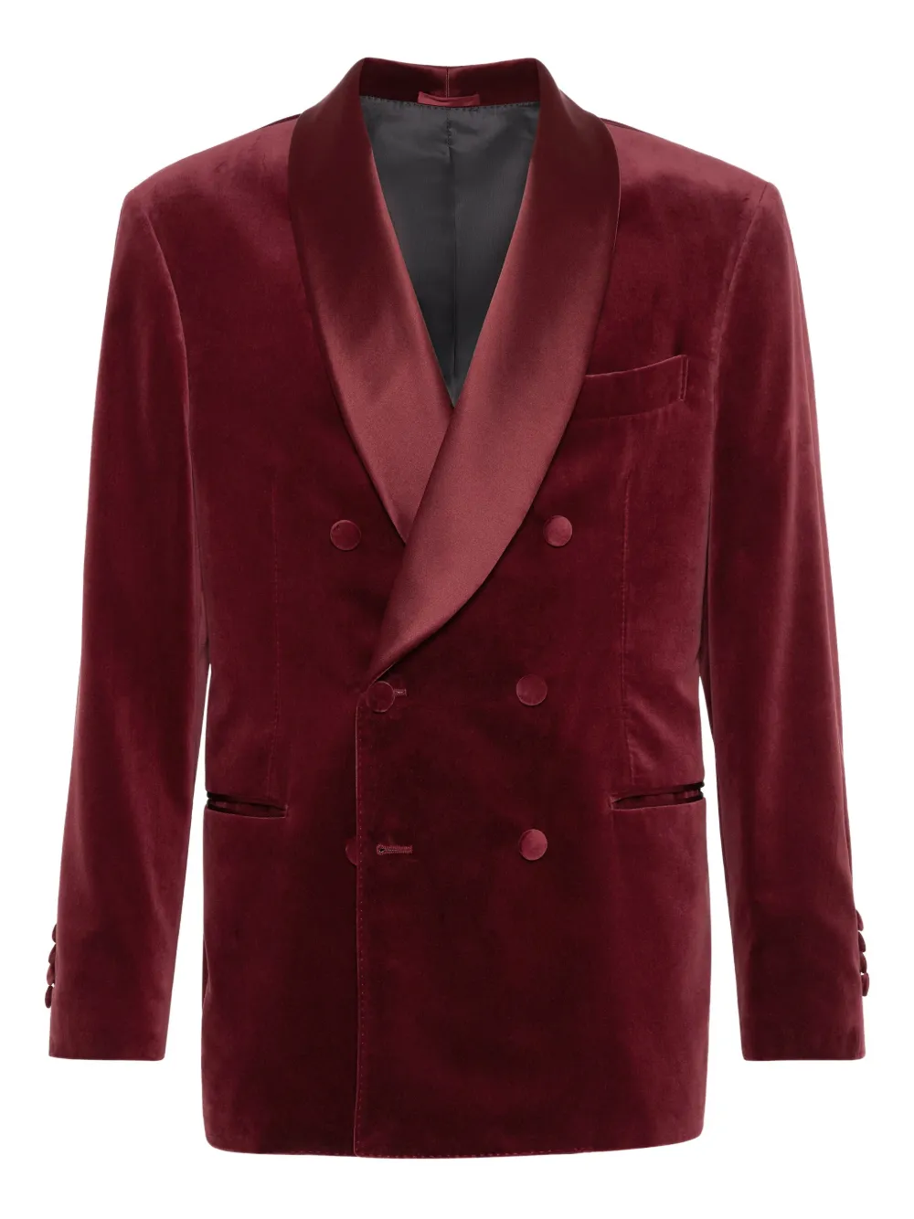 

Бархатный пиджак Brunello Cucinelli, красный