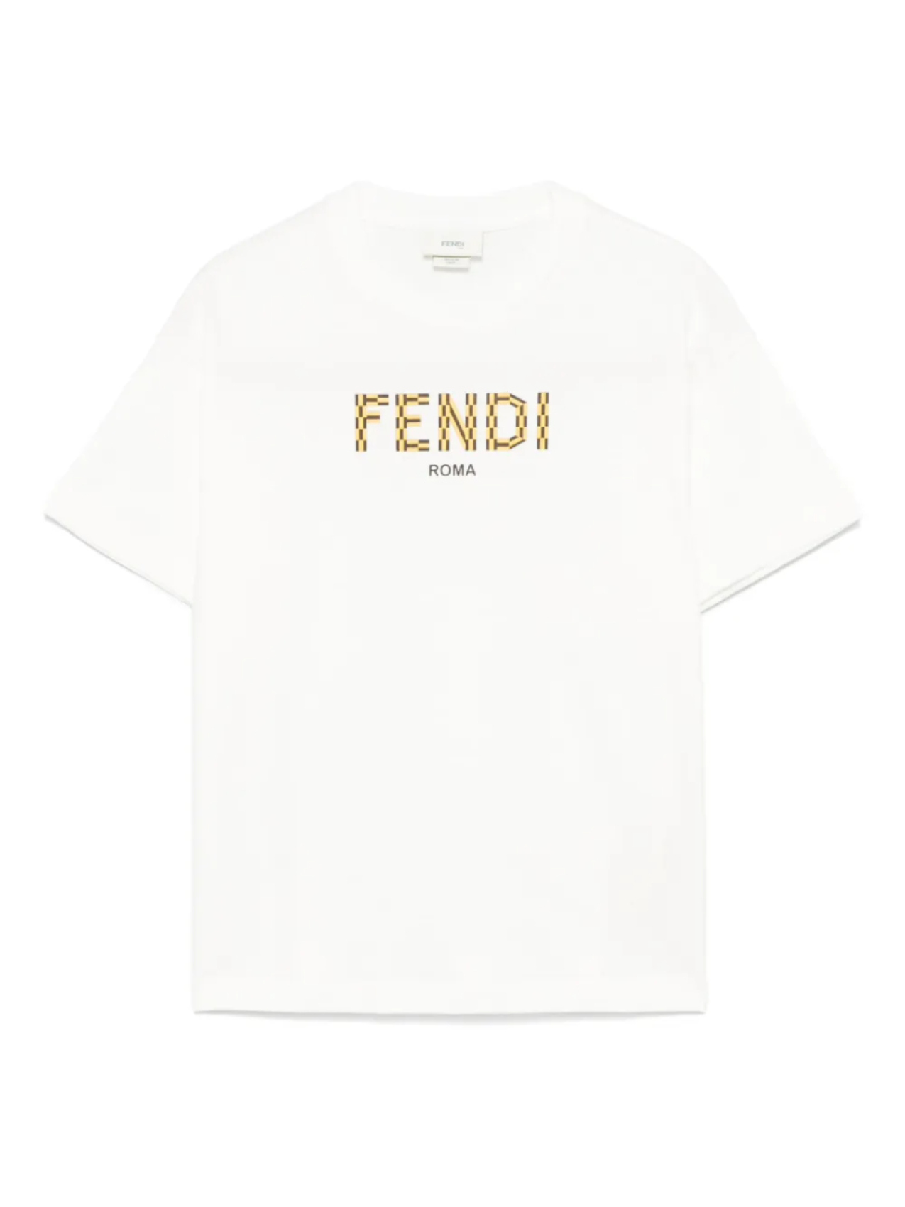 

Футболка с логотипом Fendi Kids, белый