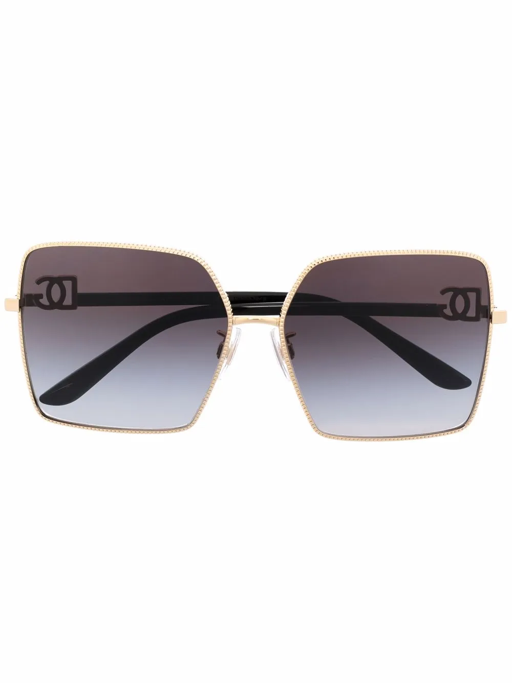 

Массивные солнцезащитные очки с градиентными линзами Dolce & Gabbana Eyewear, золотой