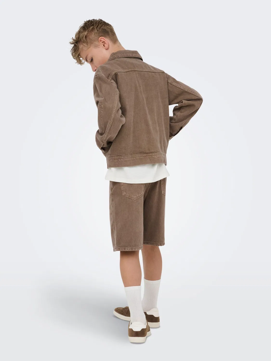 Демисезонный куртка OSJENTIRE Only & Sons Junior, коричневый — фото 4