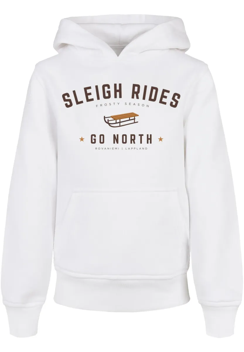 

F4NT4STIC толстовка "Sleigh Riding Christmas Christmas", Рождество, подарок, логотип, белый