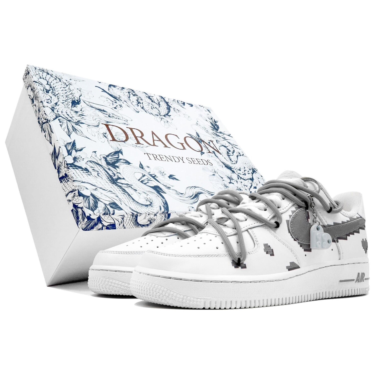 

Мужские кроссовки для скейтбординга Nike Air Force 1, White