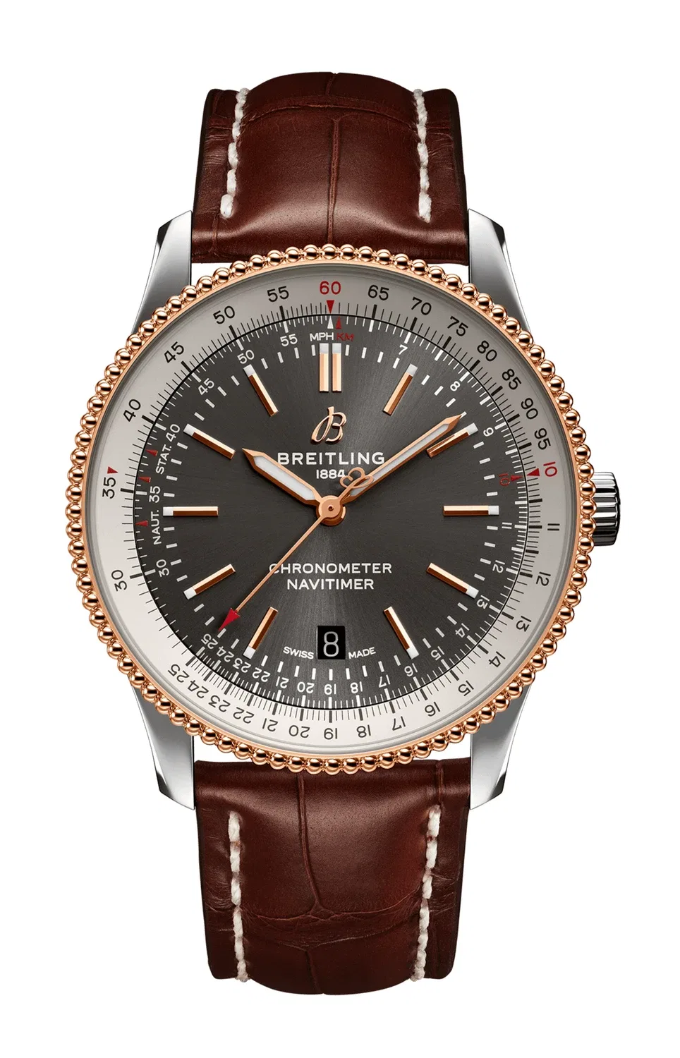 НАВИТАЙМЕР АВТОМАТИК 41 - U17326211M1P2 BREITLING, золотой