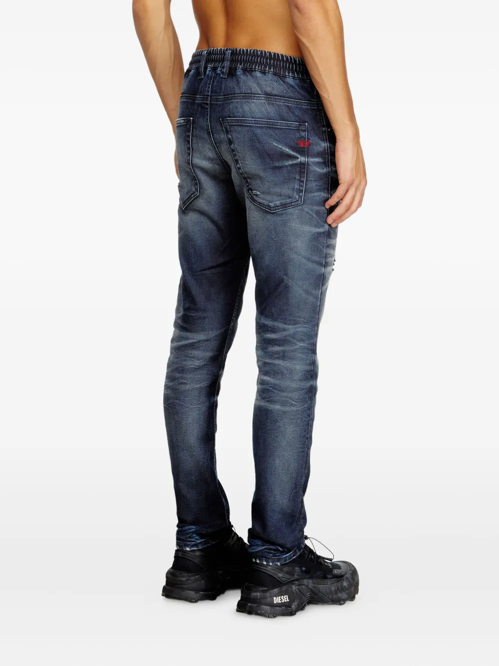 Джинсы D-krooley Joggjeans 068ud с кулиской Diesel, синий — фото 4