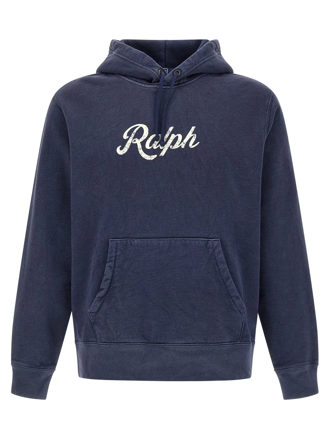 Винтажное худи с принтом POLO RALPH LAUREN, синий