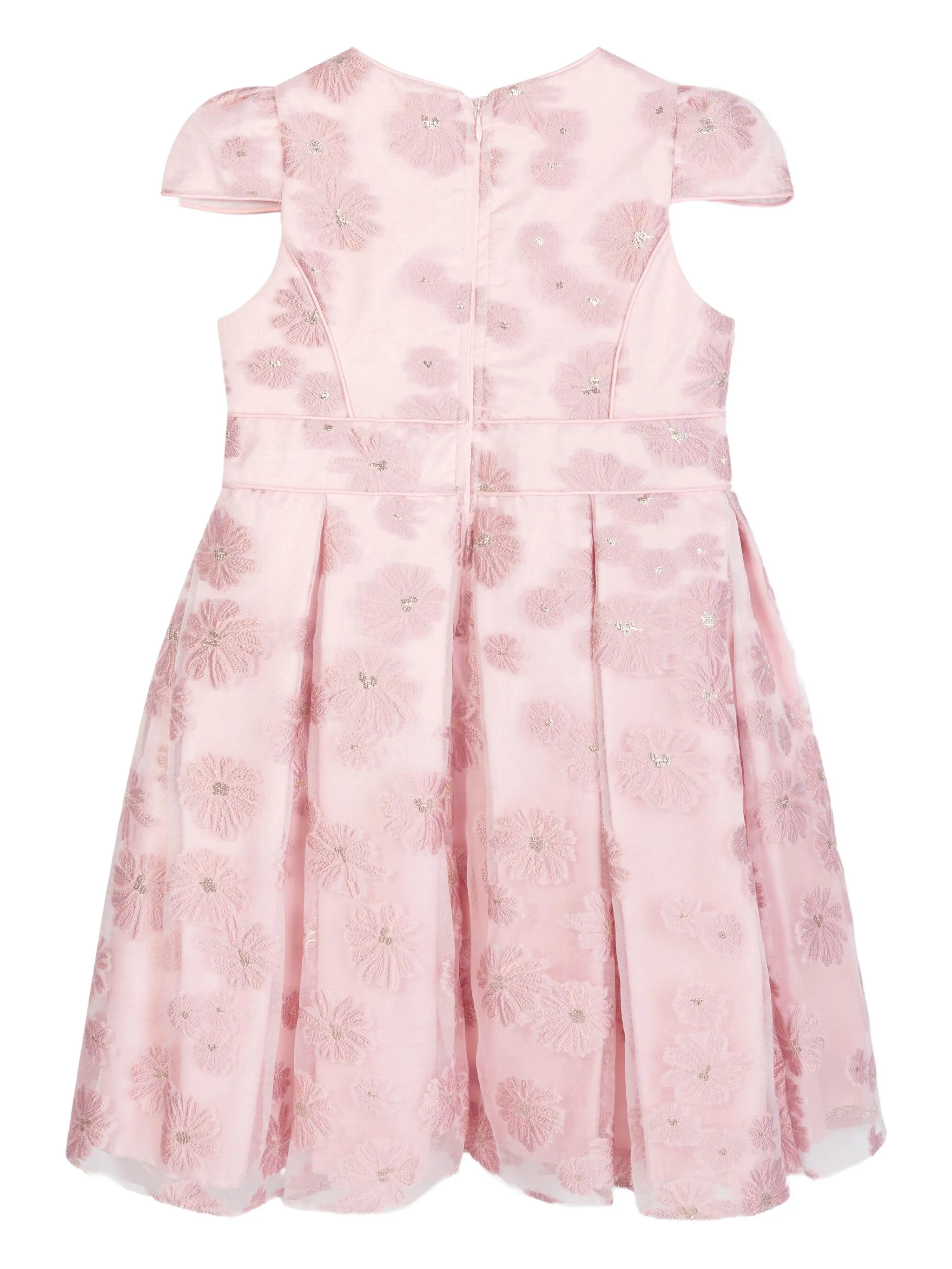 Платье с цветочной вышивкой и плиссировкой Dress & Fleur, розовый — фото 3