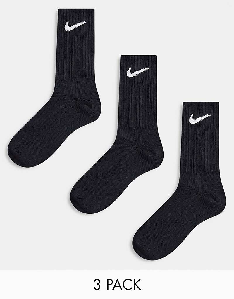 

Комплект из трех легких носков черного цвета Nike Training Everyday Everyday