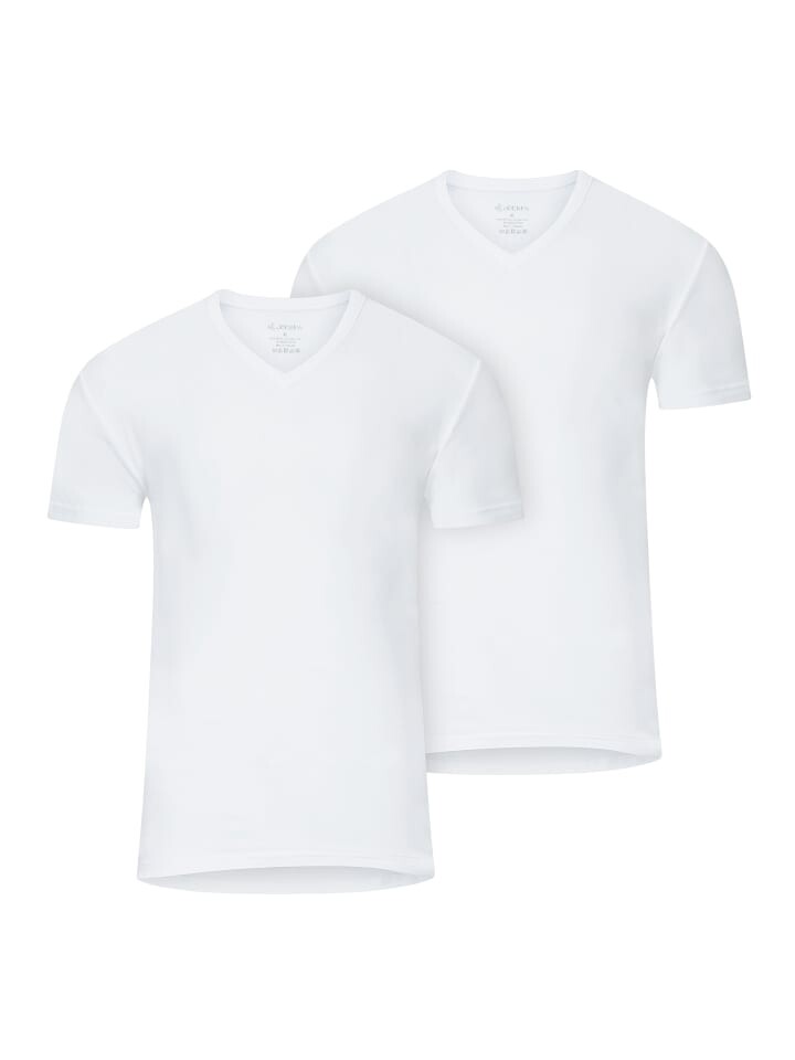 

Футболка Jockey Shirts Modern Classic V-Neck 2 Stück, белый