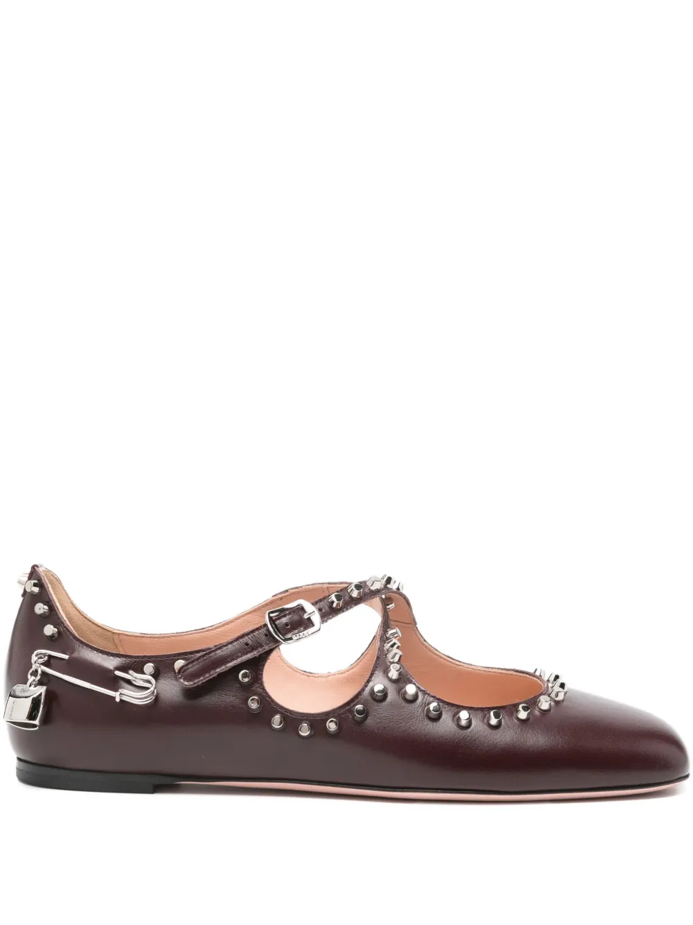 Балетки Baunty с заклепками Bally, красный