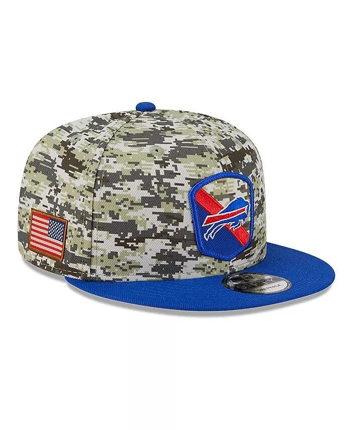 

Мужская камуфляжная кепка Snapback Royal Buffalo Bills 2023 Salute To Service 9FIFTY New Era, зеленый