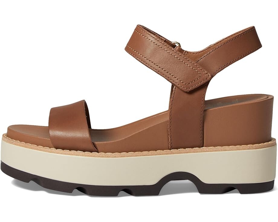 Туфли SOREL Joanie IV Y Strap Wedge, цвет Velvet Tan/Blackened Brown — фото 4