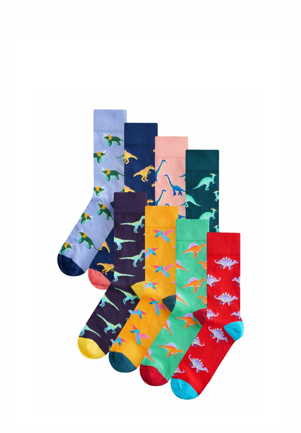 

Носки GEOMETRIC PATTERN 8 PACK Next, красный