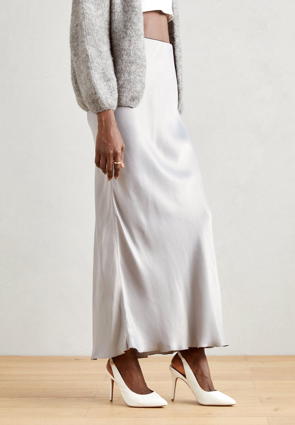 

Длинная юбка GLOSSI SKIRT Mos Mosh, серый