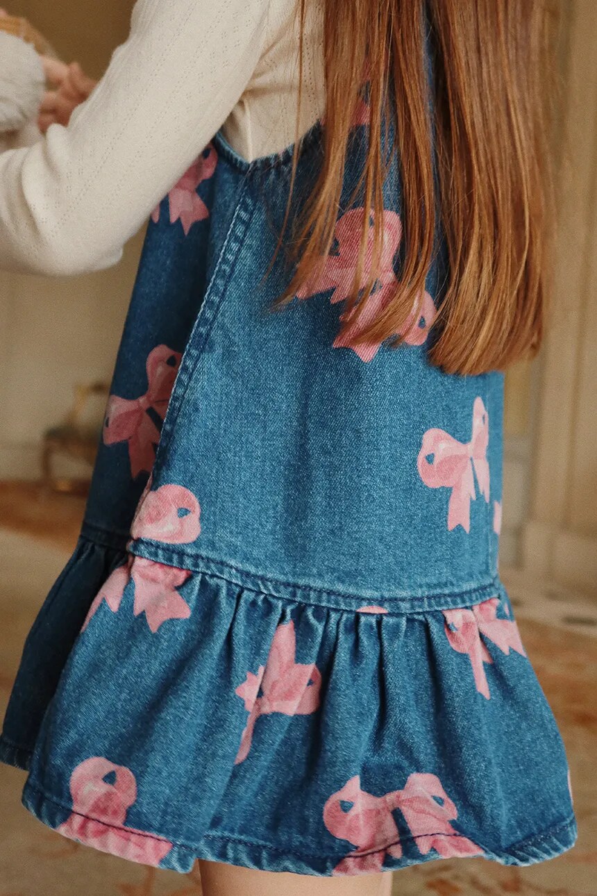 

Хлопковое детское платье MAGOT DRESS GOTS Konges Sløjd, синий