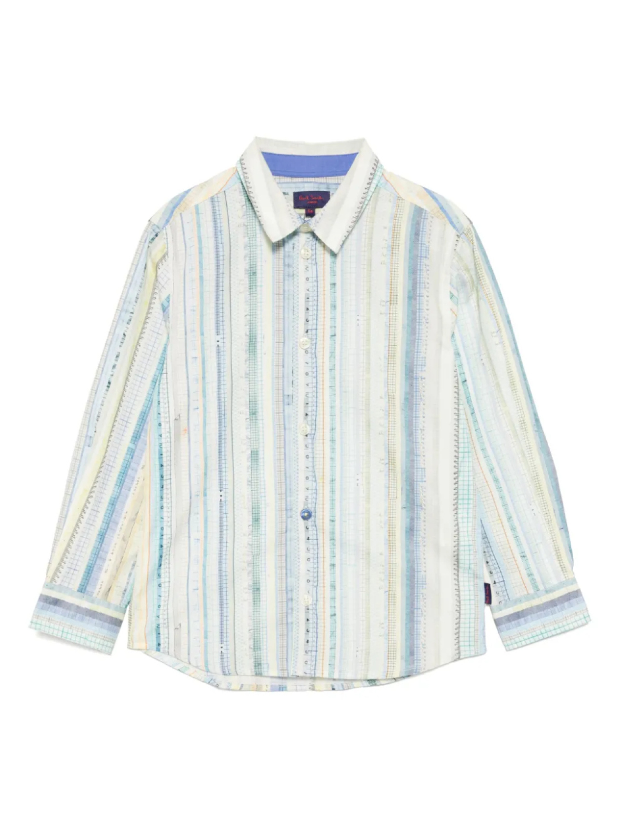 

Paul Smith Junior рубашка с узором, синий