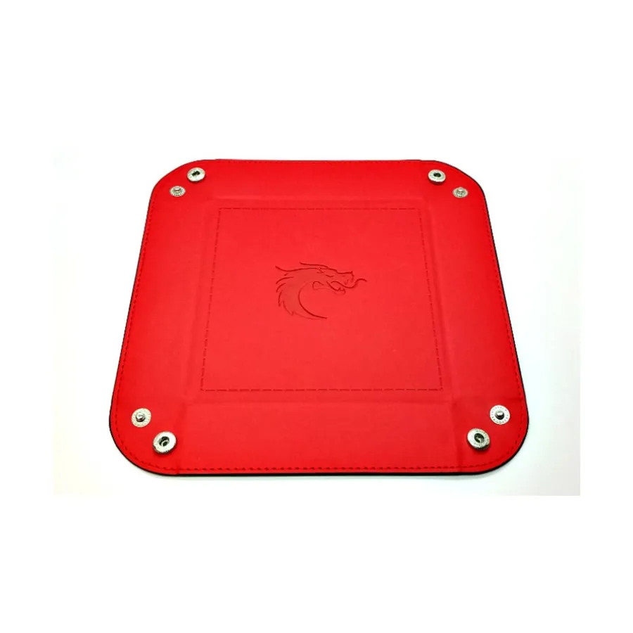 

Квадратный лоток для игральных костей - красный с черным, Dice Trays (Old School Dice & Accessories)