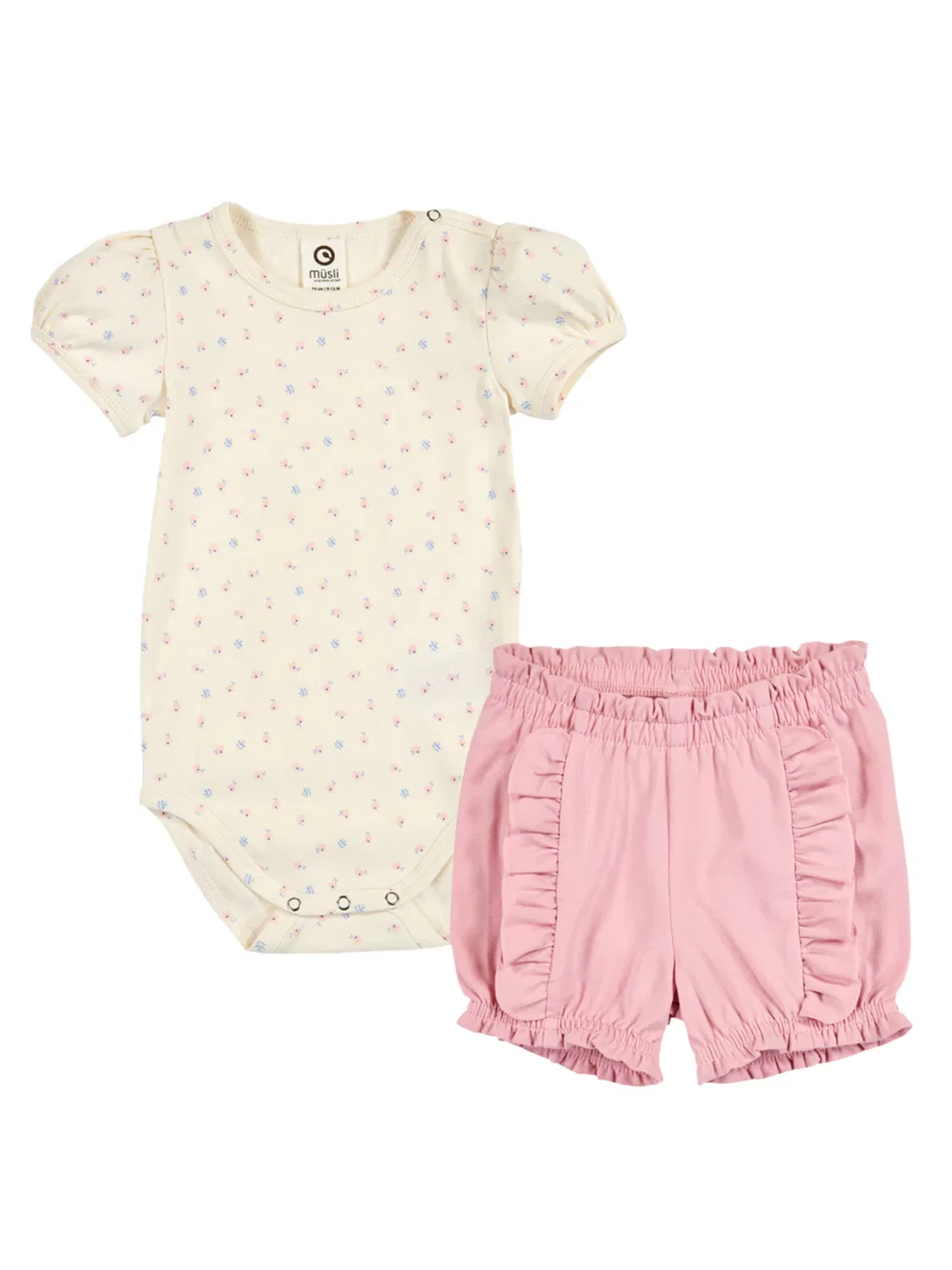 Комплект одежды Müsli By Green Cotton, Cream/Pink/Light Pink