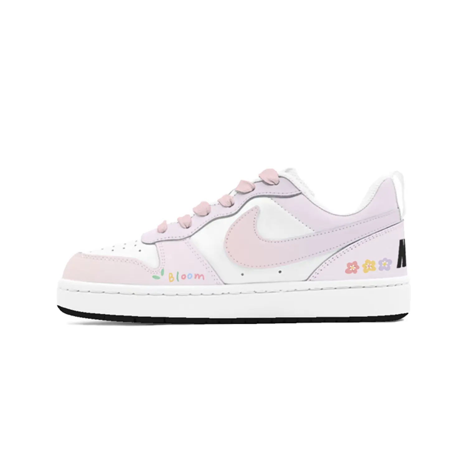 

Nike Детские кроссовки для скейтбординга Court Borough Purple Mist Small Flower с устойчивым к истиранию верхом