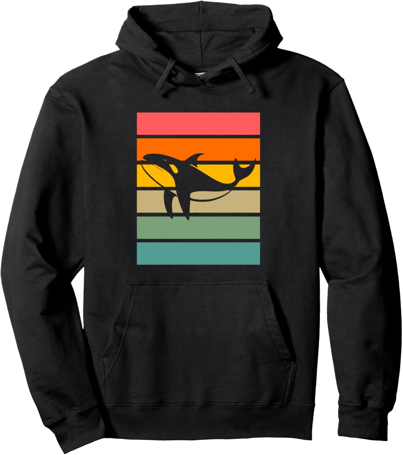 

Худи в стиле ретро винтаж Orca Orcas & Orca Lover Gift, черный