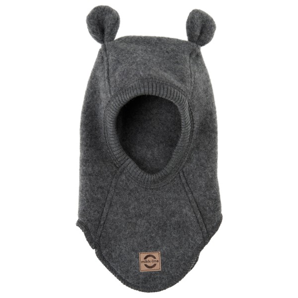 

Детская шерстяная шапка с ушками Mikk-Line, Anthracite Melange