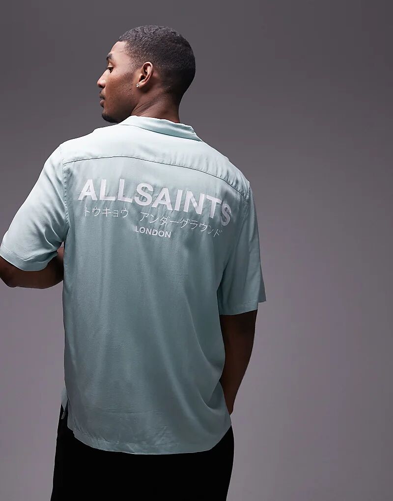 

Рубашка Underground бирюзового цвета AllSaints