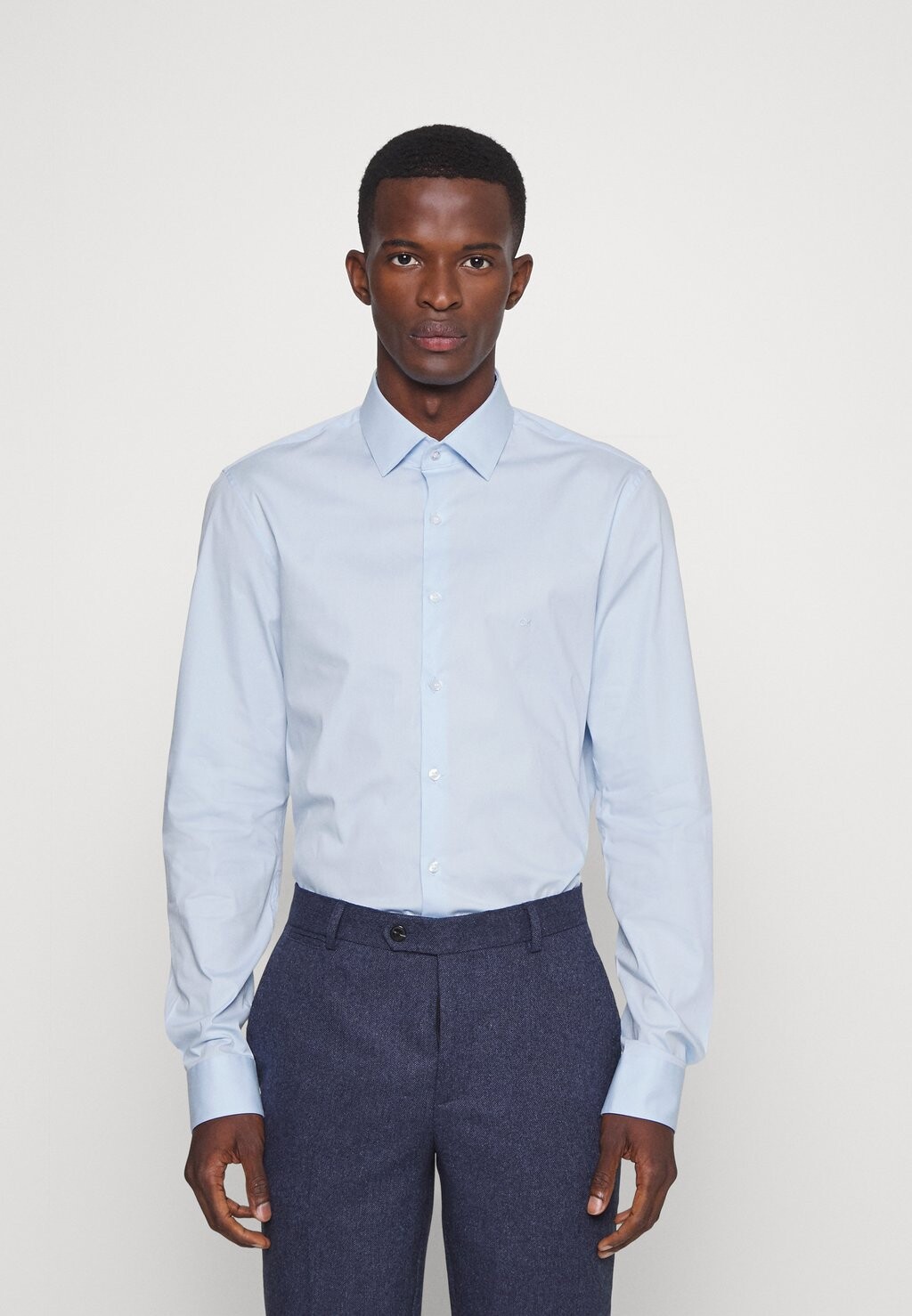 

Рубашка деловая POPLIN STRETCH Calvin Klein, цвет calm blue