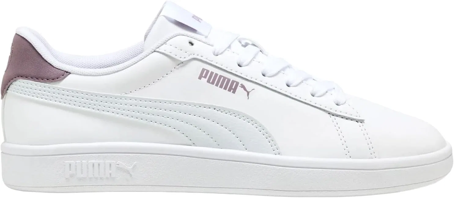 Кроссовки Puma Unisex PUMA Smash 3.0 L, Puma White Silver Mist Plum Jam — фото 2