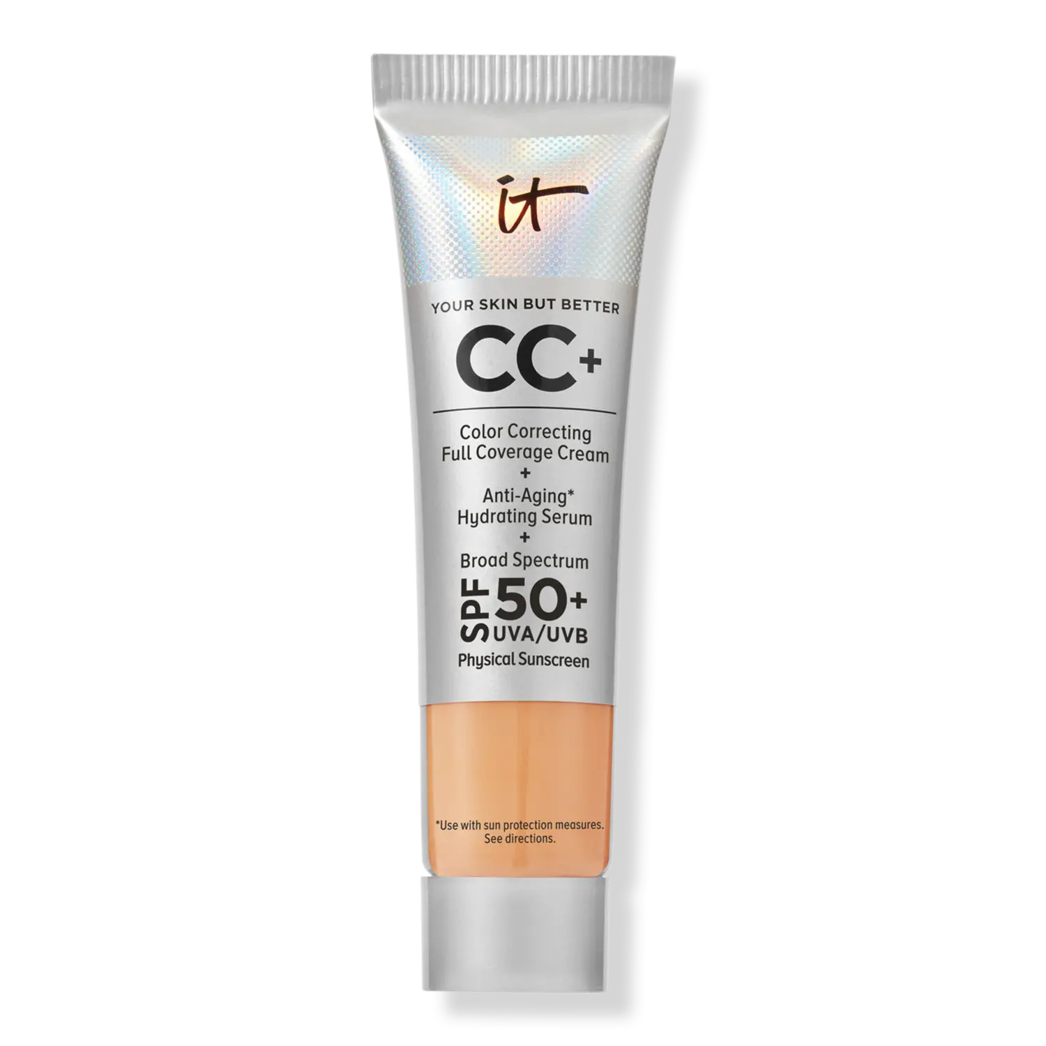 

Мини-CC+ крем с SPF 50+ IT Cosmetics, Neutral Tan (tan neutral with neutral olive undertones)