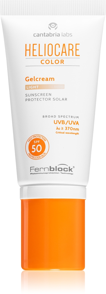 

Цветной гель-крем с тонирующим эффектом SPF 50 Heliocare, atspalvis light 50 мл