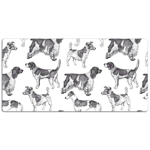 

Настольный коврик Tulup Hundemuster, 100x50x1 см, серый