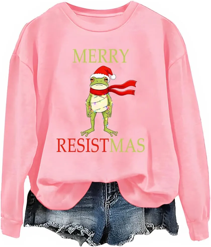 

Толстовка Merry Resistmas Frog woati