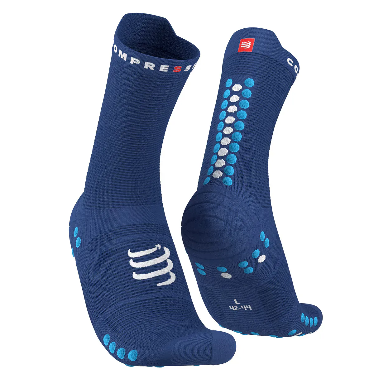 

Носки для бега Pro Racing V4.0 High Run Compressport, тёмно-синий