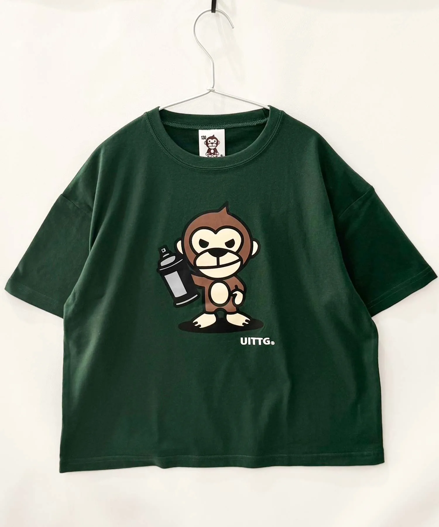 Детская футболка с принтом Universal Style Wear бежевая — фото 3