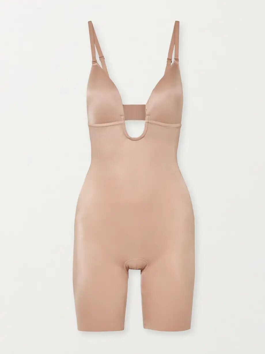 

Боди Suit Your Fancy из эластичного джерси Spanx, цвет Sand