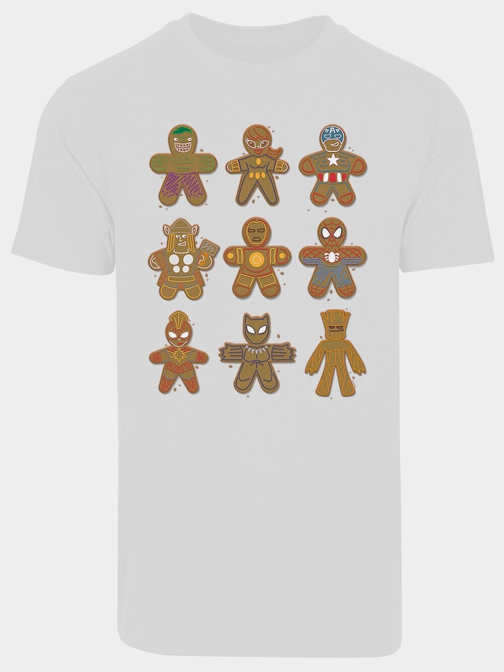 

Футболка F4Nt4Stic Christmas Lebkuchen Avengers, белый