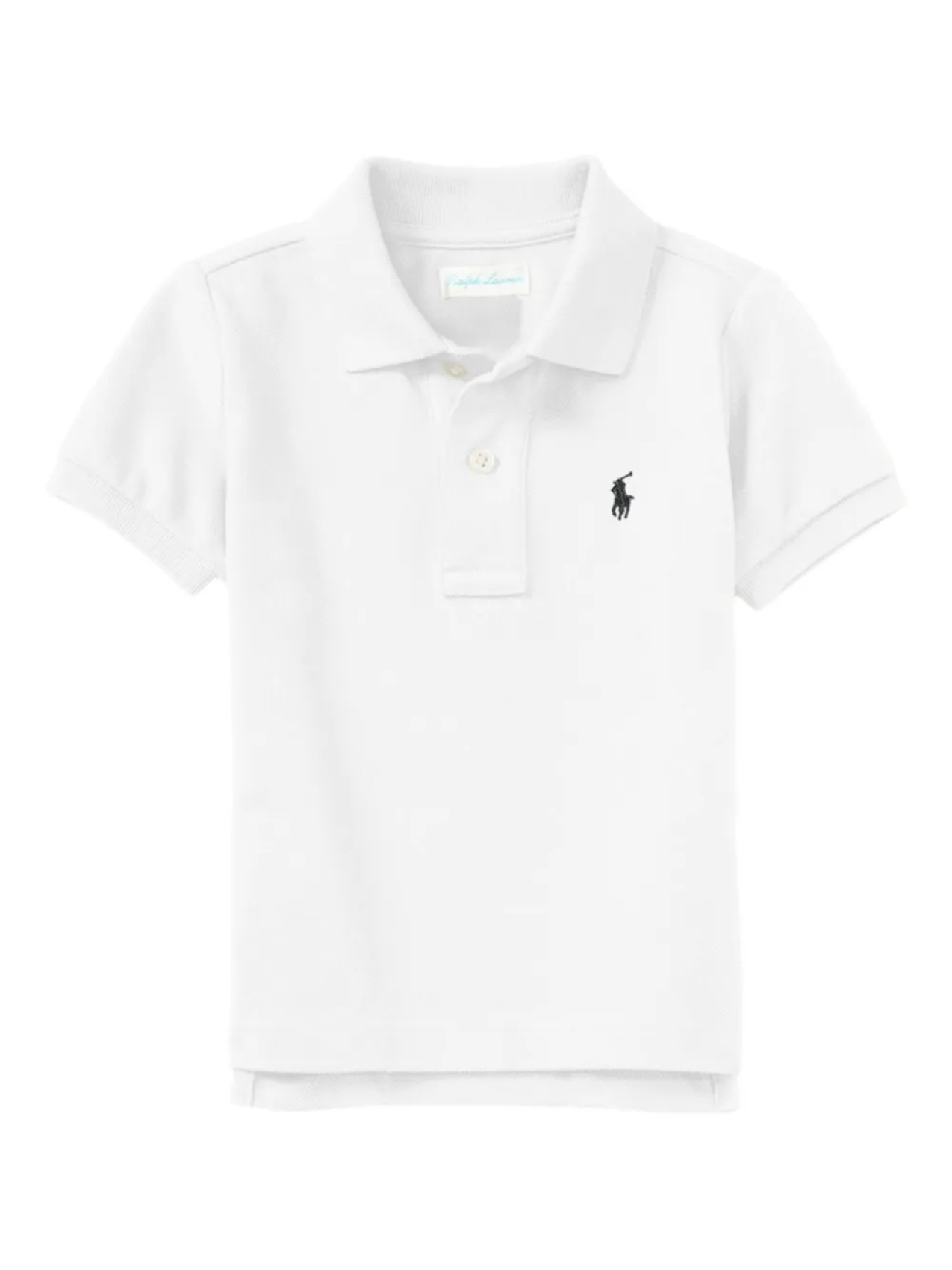 

POLO RALPH LAUREN KIDS рубашка поло с короткими рукавами, белый
