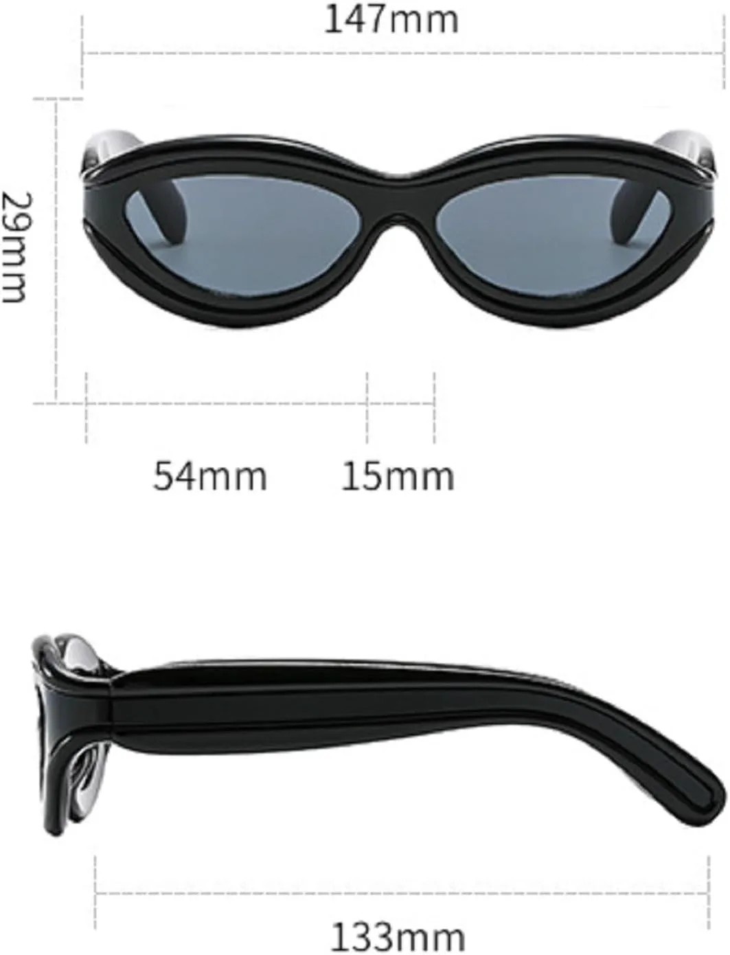 

Маленькие круглые солнцезащитные очки в стиле панк для женщин, модный дизайн 2024 года, цельные солнцезащитные очки для женщин, винтажные очки mincl, Silver