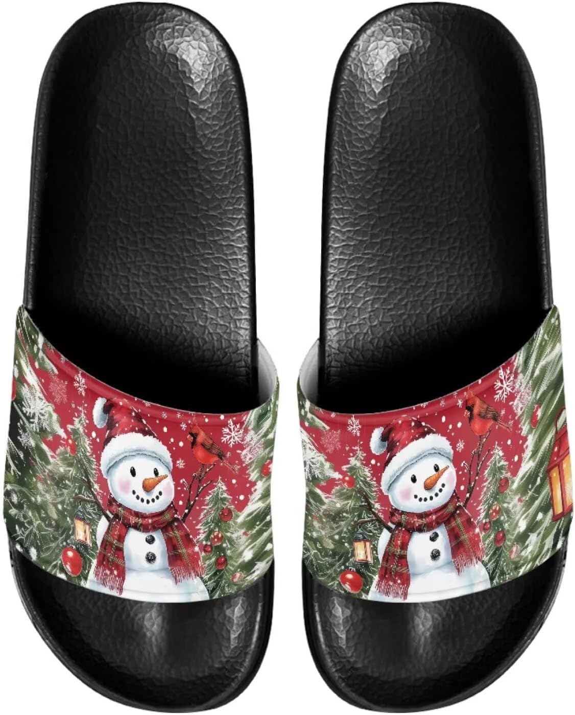 

Домашние шлепанцы JUDENTIDOS, тапочки для ванной, слайдоны, повседневная обувь для мужчин и женщин, Cute Christmas Snowman
