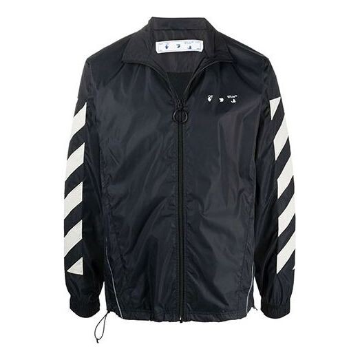 

Куртка men's diagonal stripes jacket loose fit black Off-White, черный