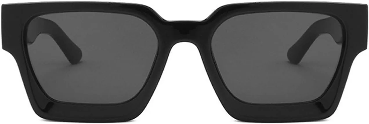 

Мужские солнцезащитные очки в квадратной оправе большого размера, для активного отдыха, покупок, поездок на работу, декоративные солнцезащитные очки Generic, Black