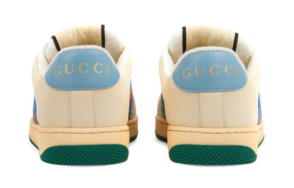 Кроссовки screener gg logo sneakers 'beige blue' Gucci, коричневый — фото 4