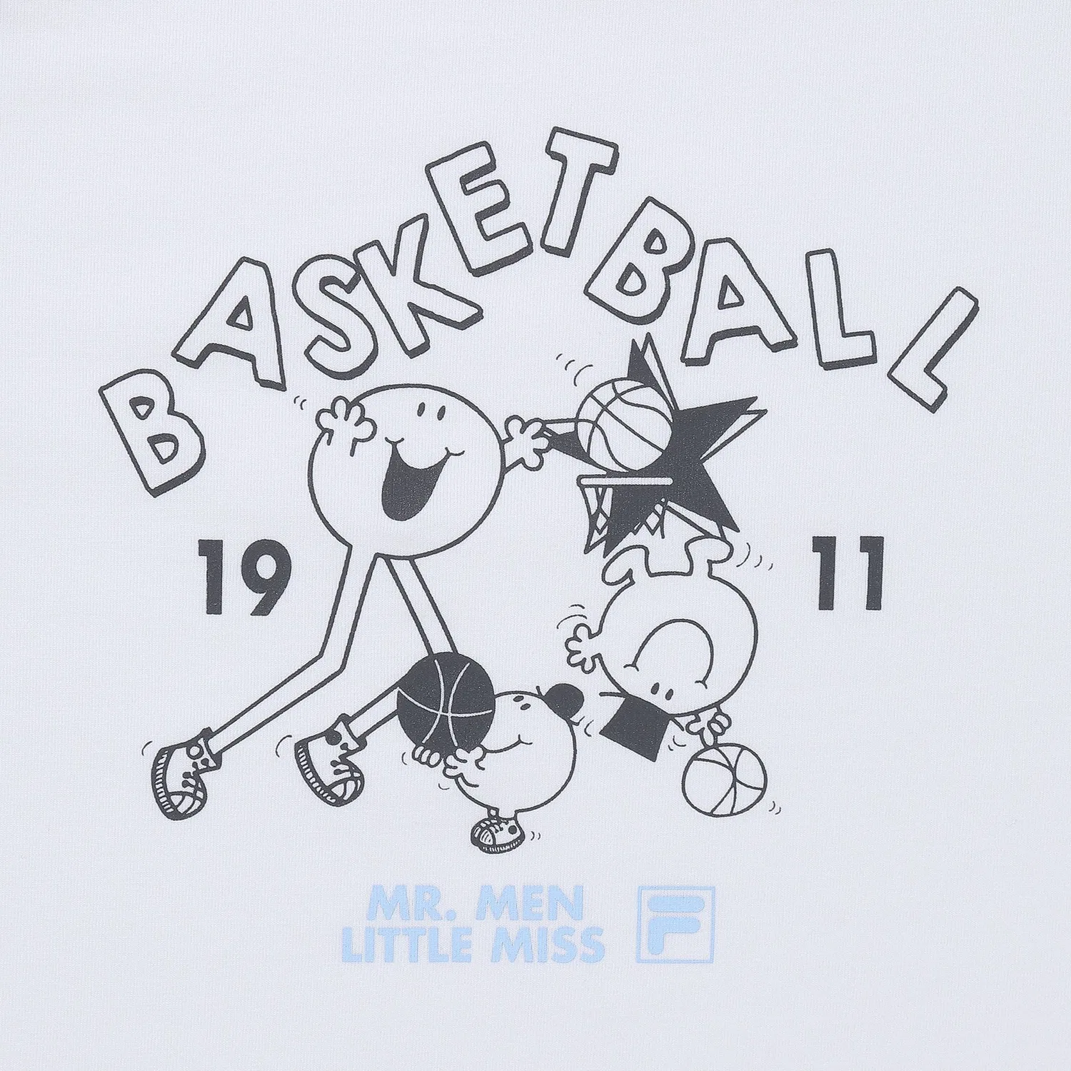 Детская футболка-реглан Drywave Mr. Men Little Miss чёрного цвета от Fila Kids — фото 4