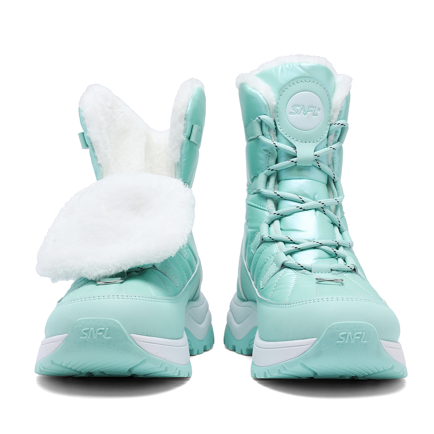 

SNOW FLYING Зимние тактические ботинки Короткие снежные ботинки Унисекс Мятно-зеленый, цвет Mint Green (Box)