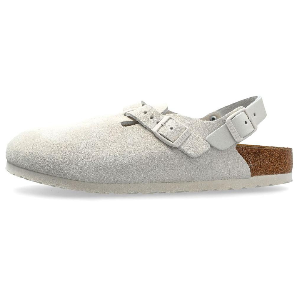 Birkenstock Женские белые сандалии Tokio Cork Sole с износостойкой пробковой подошвой и закрытым носком