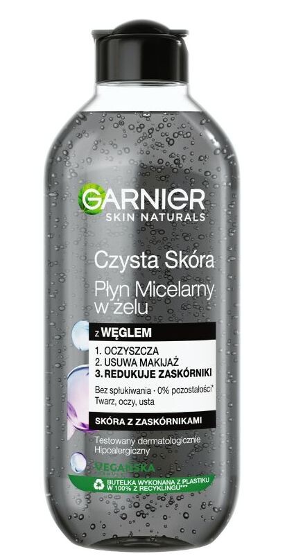 

Мицеллярная жидкость Garnier Czysta Skóra z Węglem, 400 мл
