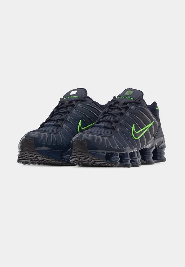 Кроссовки shox tl Nike Sportswear, Thunder Blue/Black/Obsidian/Green Strike — фото 3