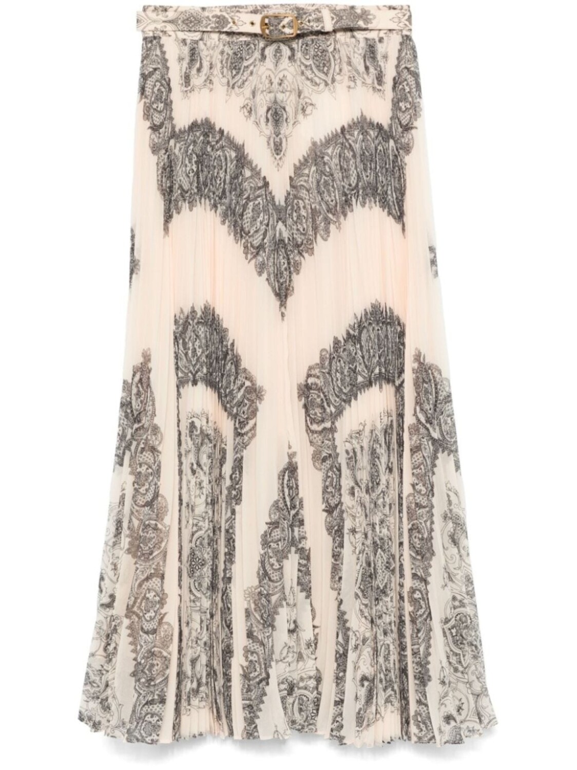 

ZIMMERMANN юбка миди Sunray, нейтральный цвет