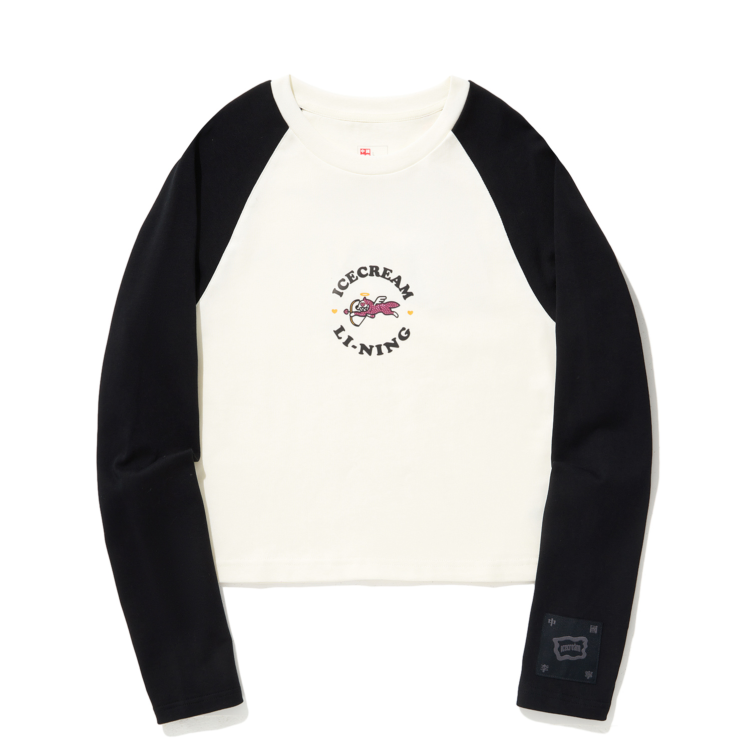 

LiNing Толстовка ICECREAM для женщин Ecru Black, Черный, LiNing Толстовка ICECREAM для женщин Ecru Black